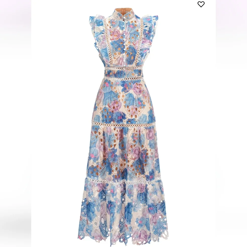 Bella Barnet Floral Lace Maxi Dress - Picture 5 of 8